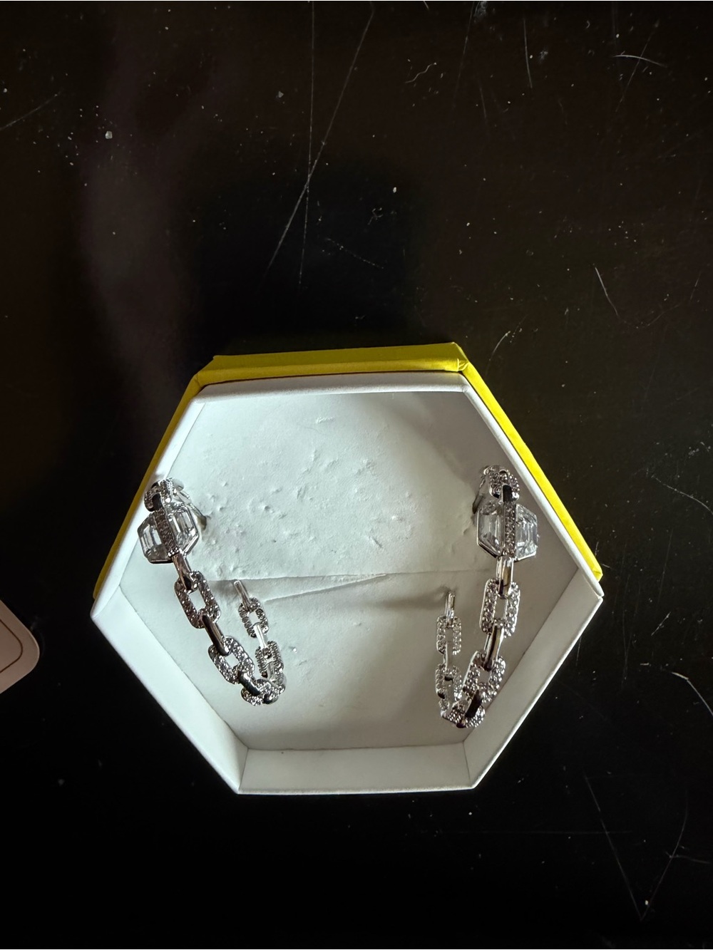 CZ Rhodium Hoops: OGs